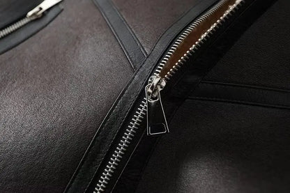 veste similicuir avec ceinture femme
