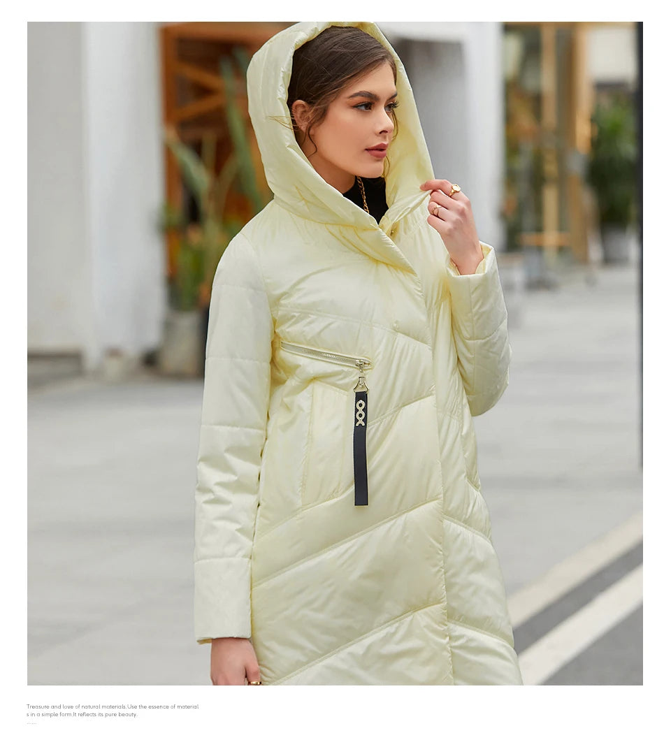 Parka mi-longue femme HaiLuoZi
