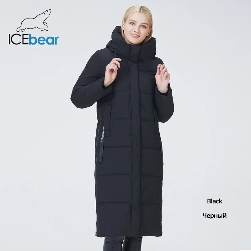 ICEbear Manteau Long à Capuche pour Femme
