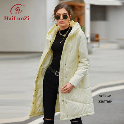 Parka mi-longue femme HaiLuoZi