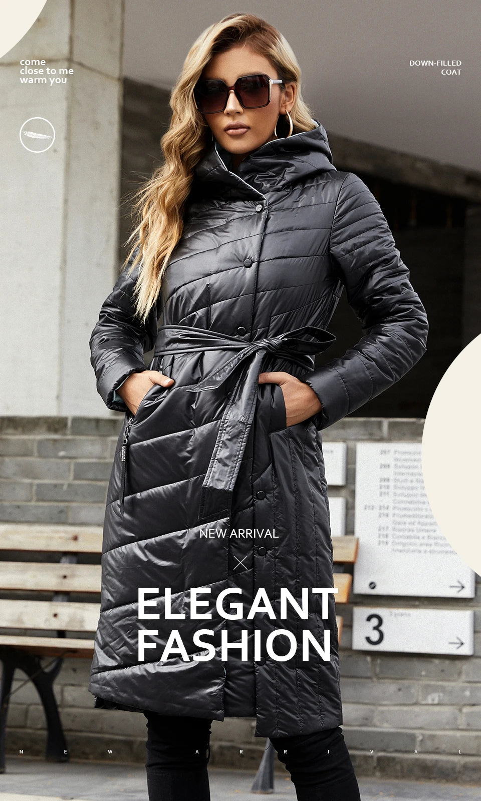 Parka fine  pour femme – HaiLuoZi