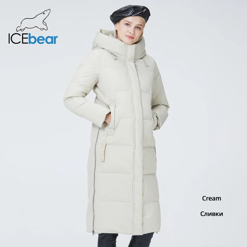 ICEbear Manteau Long à Capuche pour Femme