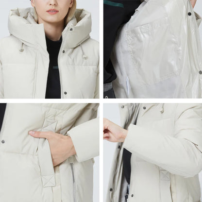 ICEbear Manteau Long à Capuche pour Femme