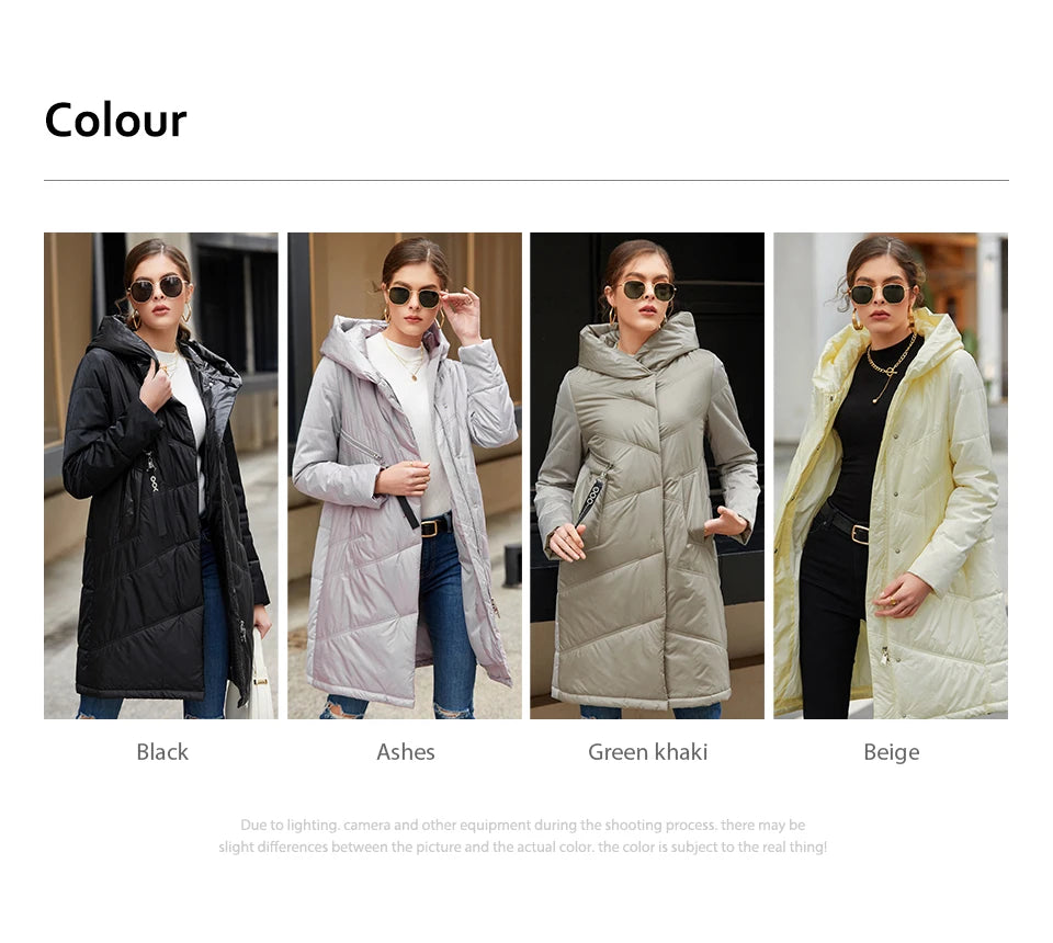 Parka mi-longue femme HaiLuoZi