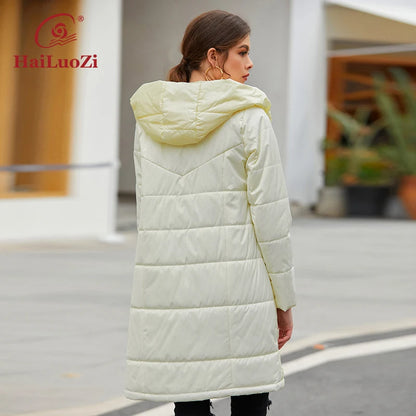 Parka mi-longue femme HaiLuoZi