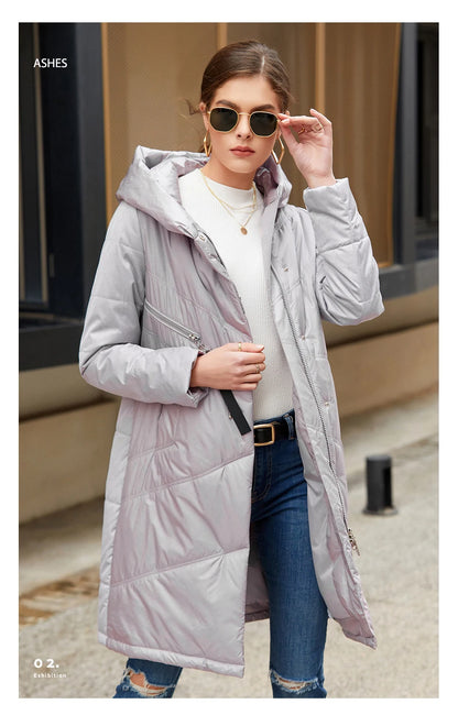 Parka mi-longue femme HaiLuoZi