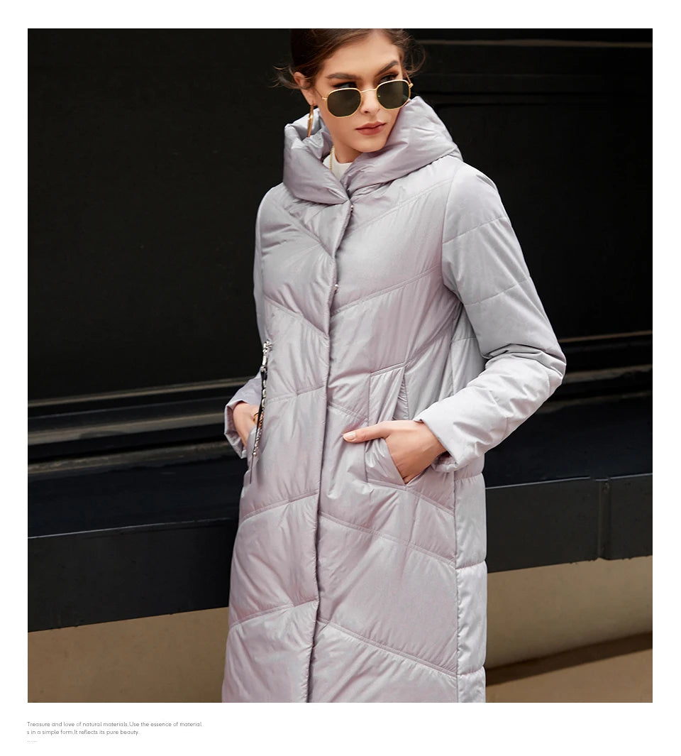 Parka mi-longue femme HaiLuoZi