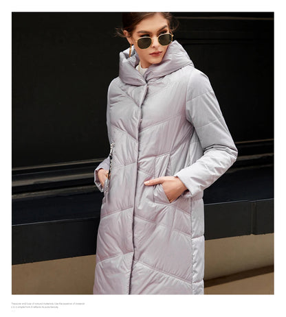 Parka mi-longue femme HaiLuoZi