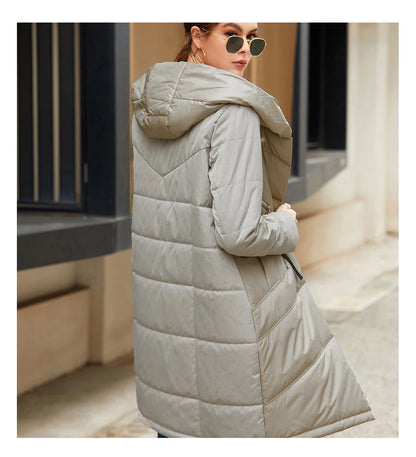 Parka mi-longue femme HaiLuoZi