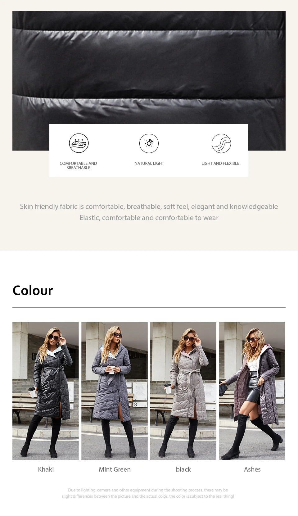 Parka fine  pour femme – HaiLuoZi
