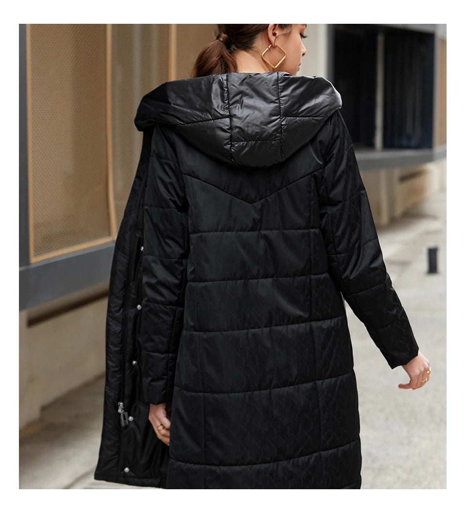 Parka mi-longue femme HaiLuoZi