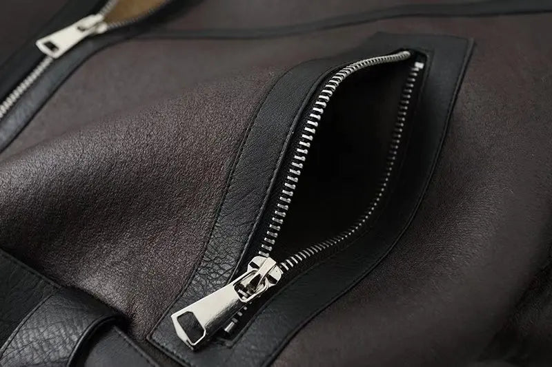 veste similicuir avec ceinture femme