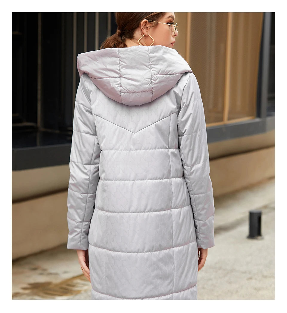 Parka mi-longue femme HaiLuoZi