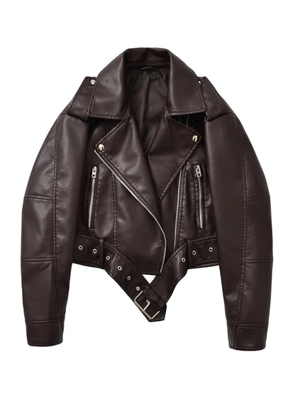 Veste vintage femme en similicuir