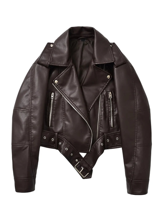 Veste vintage femme en similicuir