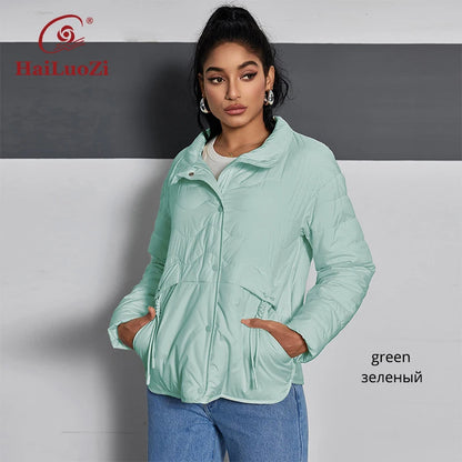 Veste Courte Légère à Capuche HaiLuoZi