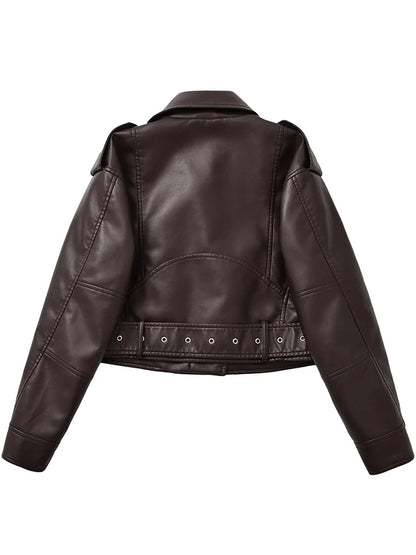 Veste vintage femme en similicuir