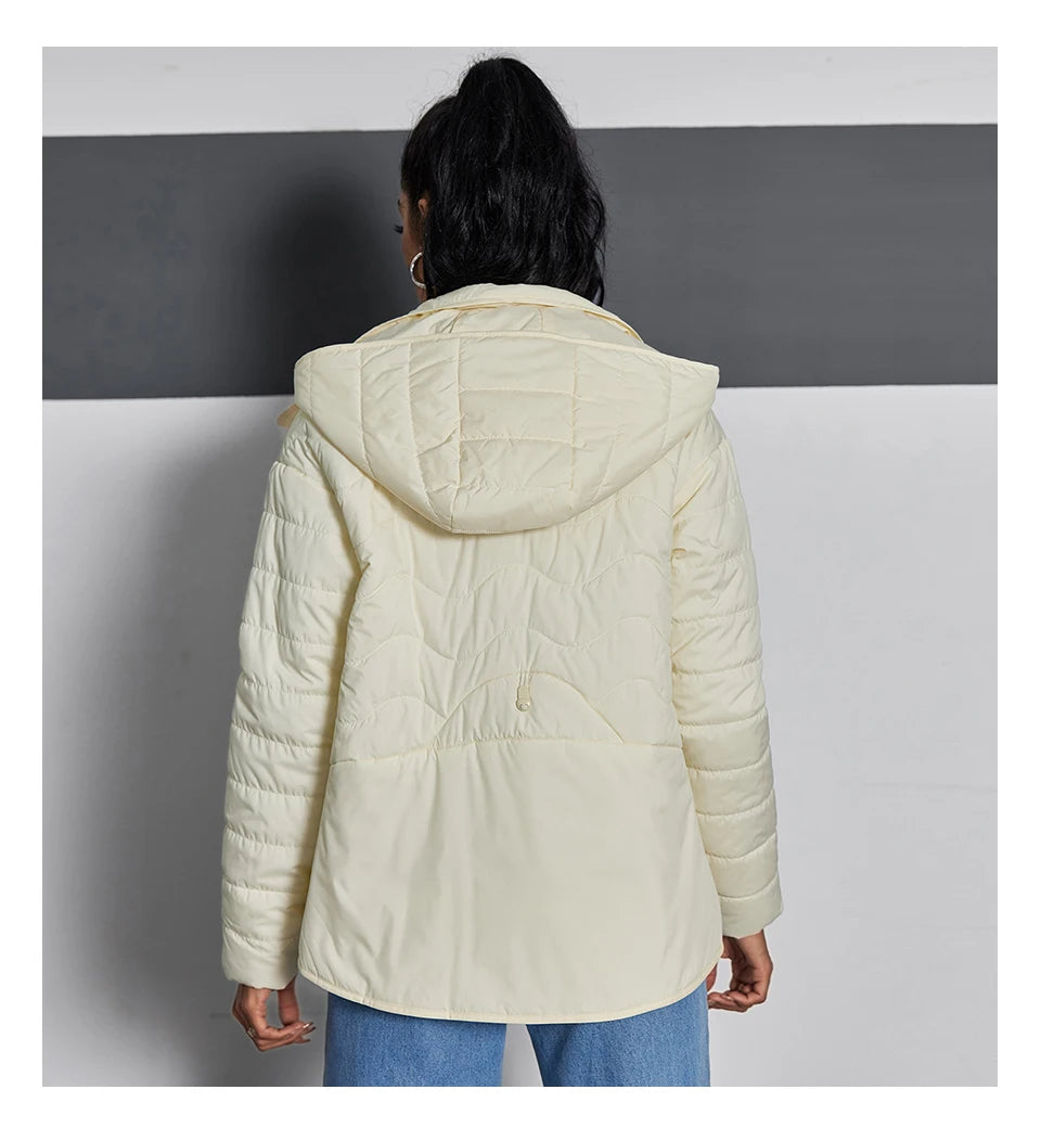 Veste Courte Légère à Capuche HaiLuoZi