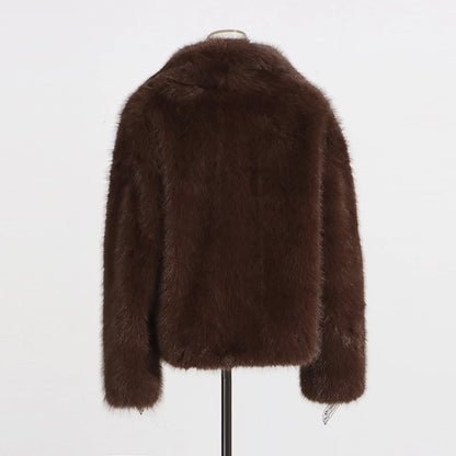 Veste à fourrure femme TWOTWINSTYLE