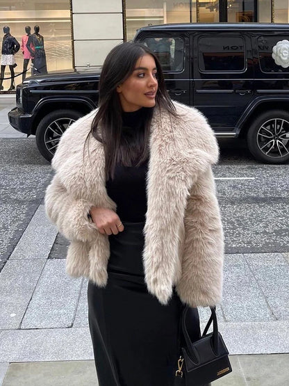 Veste à fourrure femme TWOTWINSTYLE