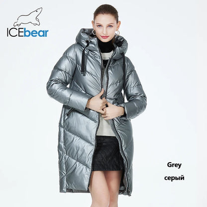 ICEbear doudoune Femme Mi-long à Capuche