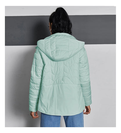 Veste Courte Légère à Capuche HaiLuoZi