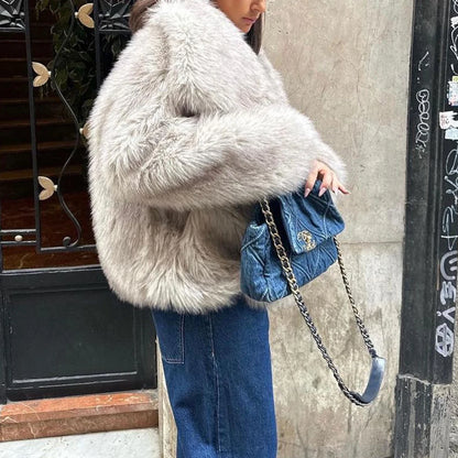 Veste à fourrure femme TWOTWINSTYLE