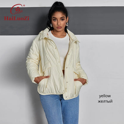 Veste Courte Légère à Capuche HaiLuoZi