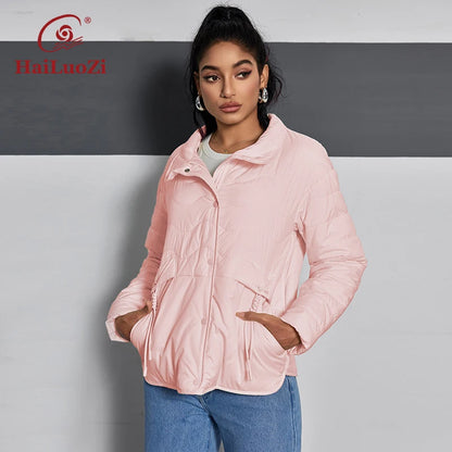 Veste Courte Légère à Capuche HaiLuoZi