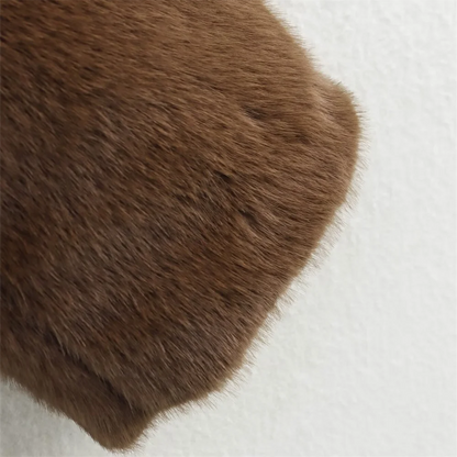 PB&ZA2024 Winter New Women's Clothing Style Versatile Collar Long Sleeve Artificial Fur Effect Short Coat