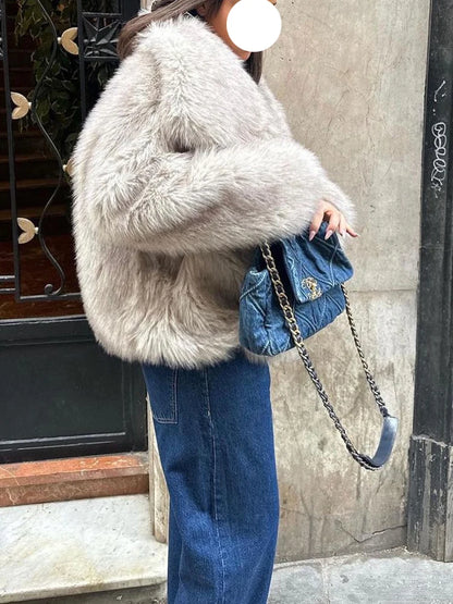 Veste à fourrure femme TWOTWINSTYLE