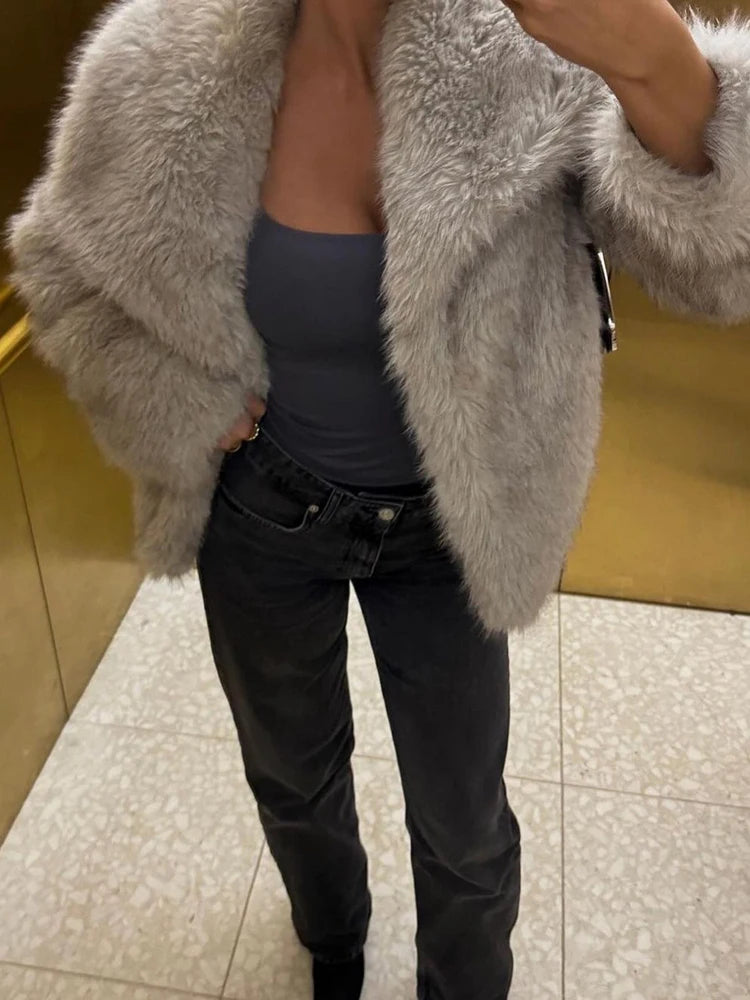 Veste à fourrure femme TWOTWINSTYLE