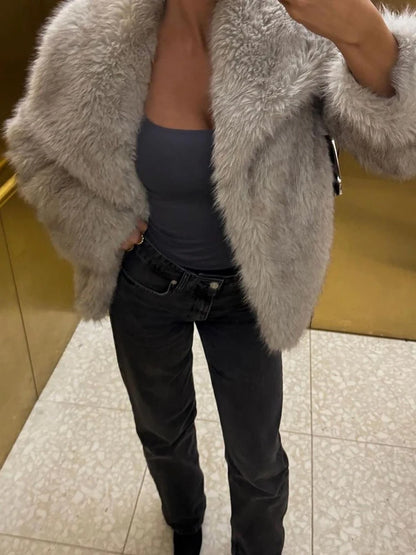 Veste à fourrure femme TWOTWINSTYLE