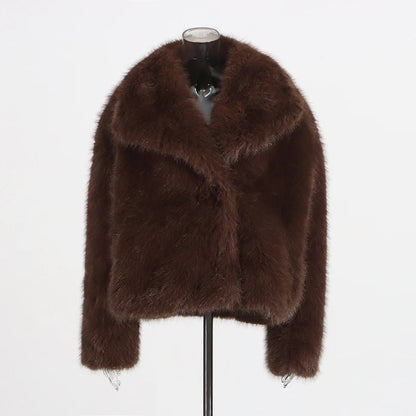 Veste à fourrure femme TWOTWINSTYLE