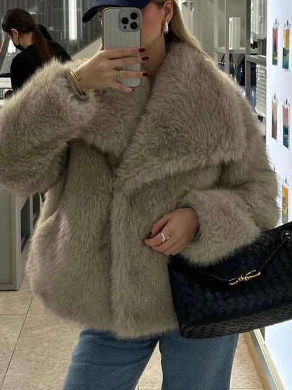 Veste à fourrure femme TWOTWINSTYLE