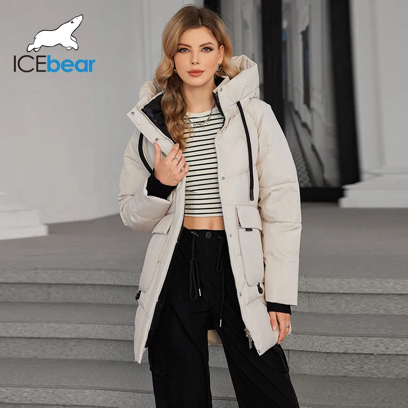 Doudoune Rembourrée à Capuche Femme ICE BEAR