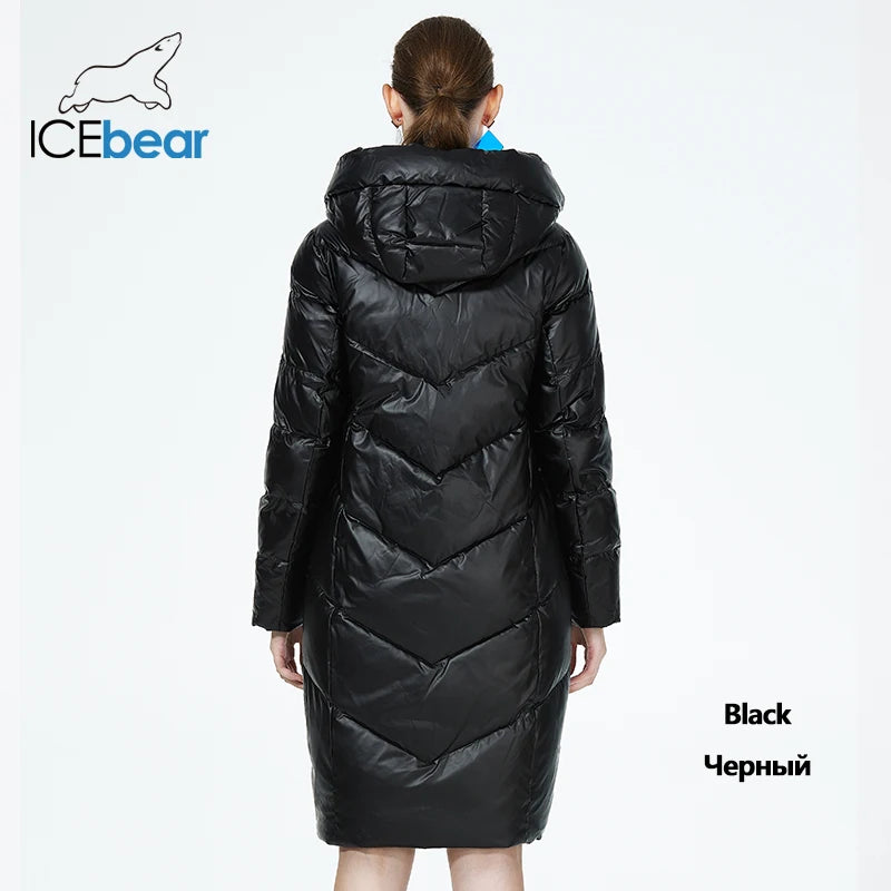 ICEbear doudoune Femme Mi-long à Capuche
