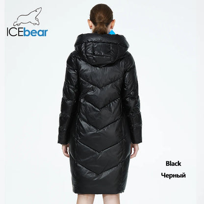 ICEbear doudoune Femme Mi-long à Capuche