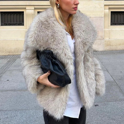 Veste à fourrure femme TWOTWINSTYLE