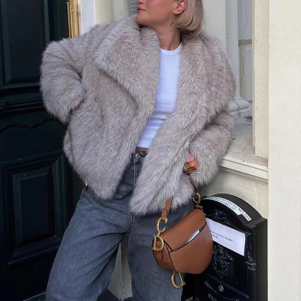 Veste à fourrure femme TWOTWINSTYLE