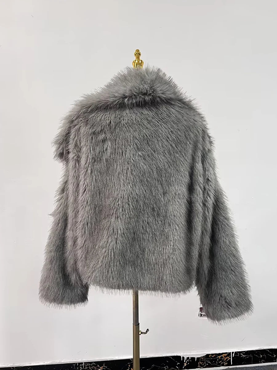 Veste à fourrure femme TWOTWINSTYLE