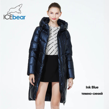 ICEbear doudoune Femme Mi-long à Capuche