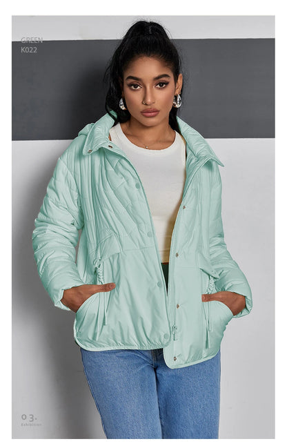 Veste Courte Légère à Capuche HaiLuoZi