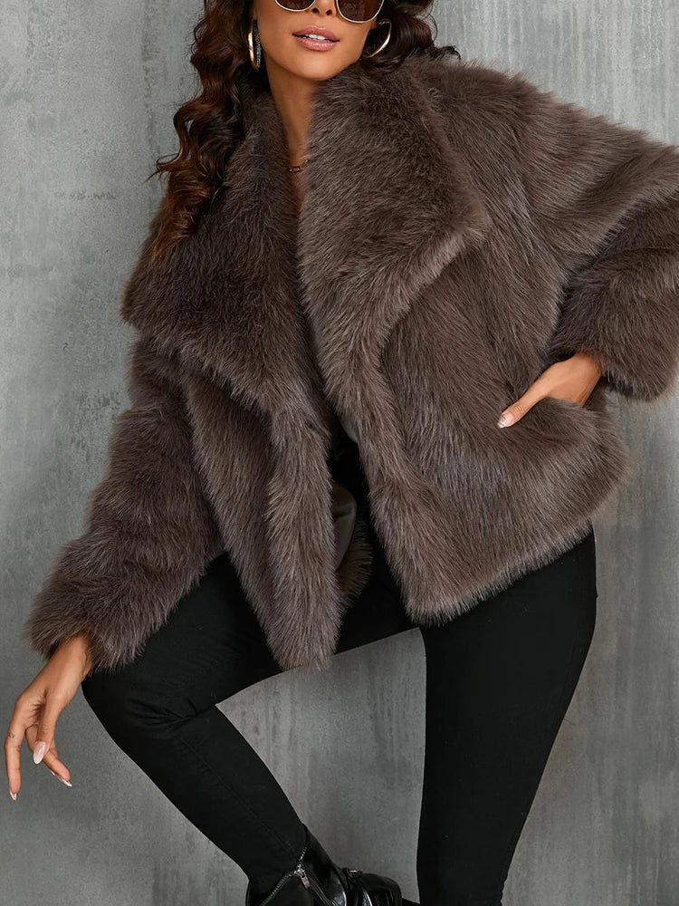 Veste à fourrure femme TWOTWINSTYLE