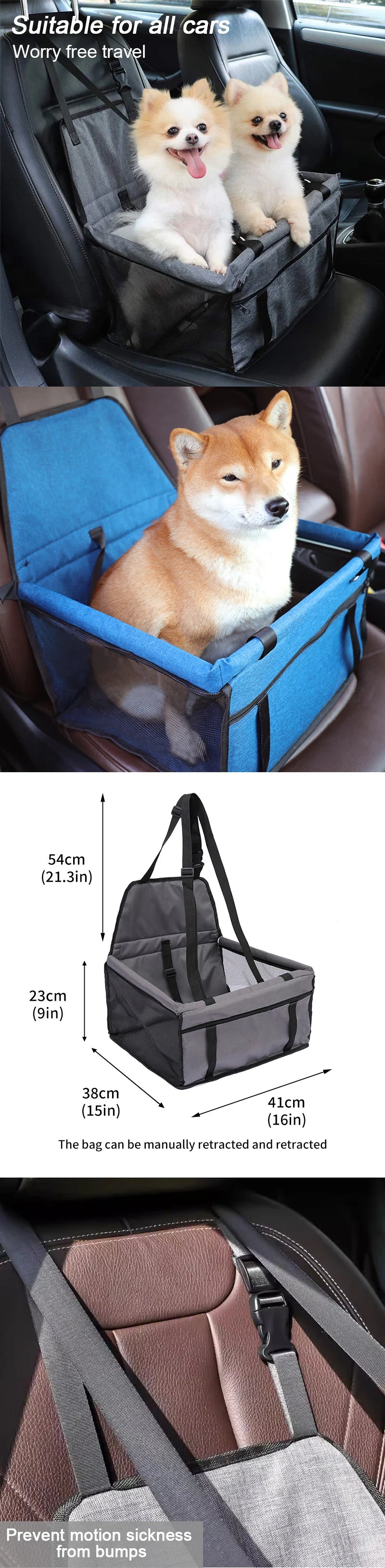 Coussin de Siège Auto pour Animaux