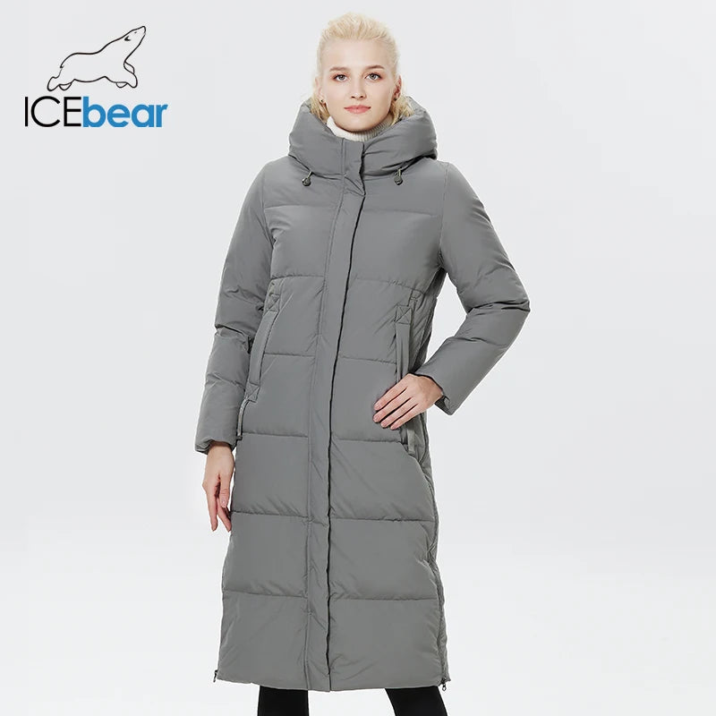 ICEbear Manteau Long à Capuche pour Femme